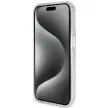 GUESS GUHMP15LHRSGSD iPhone 15 Pro (MagSafe / Glitter Script Logo / Ring stand / tok, átlátszó