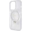 GUESS GUHMP15LHRSGSD iPhone 15 Pro (MagSafe / Glitter Script Logo / Ring stand / tok, átlátszó