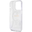 GUESS GUHMP15LHRSGSD iPhone 15 Pro (MagSafe / Glitter Script Logo / Ring stand / tok, átlátszó