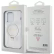 GUESS GUHMP15LHRSGSD iPhone 15 Pro (MagSafe / Glitter Script Logo / Ring stand / tok, átlátszó