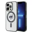 Karl Lagerfeld KLHMP15LHCHNOTK iPhone 15 Pro 6.1" IML Choupette's Head MagSafe tok, átlátszó