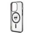 Karl Lagerfeld KLHMP15LHCHNOTK iPhone 15 Pro 6.1" IML Choupette's Head MagSafe tok, átlátszó