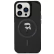 KARL LAGERFELD KLHMP15LHFCKNOK iPhone 15 PRO (Ikonik + MAG / tok, fekete