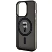KARL LAGERFELD KLHMP15LHFCKNOK iPhone 15 PRO (Ikonik + MAG / tok, fekete