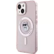 Karl Lagerfeld KLHMP15SHFCCNOP iPhone 15 6.1" IML Choupette MagSafe tok, rózsaszín
