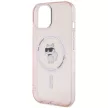Karl Lagerfeld KLHMP15SHFCCNOP iPhone 15 6.1" IML Choupette MagSafe tok, rózsaszín