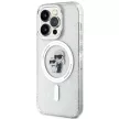 Karl Lagerfeld KLHMP15LHGKCNOT iPhone 15 Pro 6.1" Karl&Choupette Glitter MagSafe tok, átlátszó