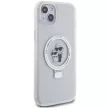 Karl Lagerfeld KLHMP15MHMRSKCH iPhone 15 Plus / 14 Plus 6.7" Ring Stand Karl&Choupettte MagSafe tok, fehér