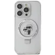 Karl Lagerfeld KLHMP15LHMRSKCH iPhone 15 Pro 6.1" Ring Stand Karl&Choupettte MagSafe tok, fehér