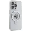 Karl Lagerfeld KLHMP15LHMRSKCH iPhone 15 Pro 6.1" Ring Stand Karl&Choupettte MagSafe tok, fehér