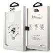 Karl Lagerfeld KLHMP15LHMRSKCH iPhone 15 Pro 6.1" Ring Stand Karl&Choupettte MagSafe tok, fehér