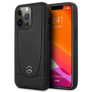   Mercedes MEHCP15XARMBK iPhone 15 Pro Max 6.7" tok, fekete/tok, fekete hardcase Leather Urban