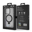 BMW BMHMP15LURSK iPhone 15 Pro 6.1" Ring Stand M Collection MagSafe tok, fekete