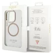 Guess GUHMP15LHTRMD iPhone 15 Pro 6.1" Metal Outline Magsafe tok, arany