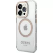 Guess GUHMP15XHTRMD iPhone 15 Pro Max 6.7" Metal Outline Magsafe tok, arany