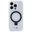BMW BMHMP15LURST iPhone 15 Pro 6.1" Ring Stand M Collection MagSafe tok, átlátszó