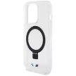 BMW BMHMP15LURST iPhone 15 Pro 6.1" Ring Stand M Collection MagSafe tok, átlátszó