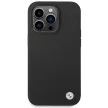 BMW BMHCP15LSILBK iPhone 15 Pro 6.1" Silicone Metal Logo tok, fekete