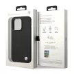 BMW BMHCP15LSILBK iPhone 15 Pro 6.1" Silicone Metal Logo tok, fekete