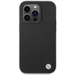 BMW BMHCP15XSILBK iPhone 15 Pro Max 6.7" Silicone Metal Logo tok, fekete