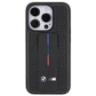 BMW BMHCP15LGSPPRK iPhone 15 Pro 6.1" hardcase Grip Stand Smooth & Perforated tok, fekete