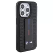 BMW BMHCP15LGSPPRK iPhone 15 Pro 6.1" hardcase Grip Stand Smooth & Perforated tok, fekete