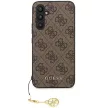 Guess GUHCS23FEGF4GBR Samsung Galaxy S23 FE S711 hátlap, tok 4G Charms Collection, barna