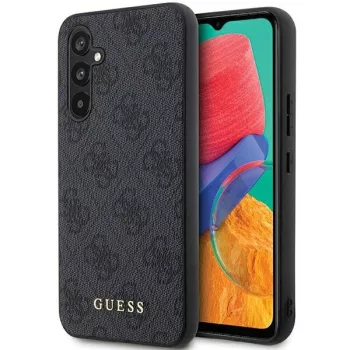   Guess GUHCS23FEG4GFGR Samsung Galaxy S23 FE S711 hátlap, tok 4G Metal Gold Logo, szürke
