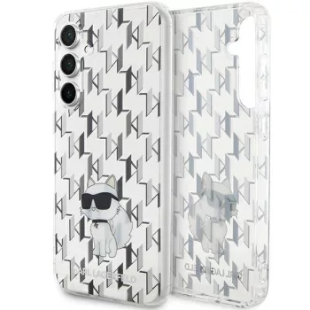   Karl Lagerfeld KLHCS23FEHNCMKLT Monogram Samsung Galaxy S23 FE tok, átlátszó