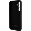 Karl Lagerfeld Silicone Ikonik Metal Pin case for Samsung Galaxy S23 FE tok, fekete
