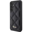 Guess GUHCS23FEPSQSQSK Samsung Galaxy S23 FE S711 hátlap, tok Quilted Metal Logo, fekete
