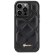 Guess GUHCS23FEPSQSQSK Samsung Galaxy S23 FE S711 hátlap, tok Quilted Metal Logo, fekete