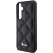 Guess GUHCS23FEPSQSQSK Samsung Galaxy S23 FE S711 hátlap, tok Quilted Metal Logo, fekete