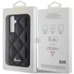 Guess GUHCS23FEPSQSQSK Samsung Galaxy S23 FE S711 hátlap, tok Quilted Metal Logo, fekete