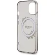Guess GUHMP15SHFWFCK iPhone 15 6.1"  IML Flowers Wreatch MagSafe tok, fekete