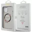 Guess GUHMP15SHFWFCK iPhone 15 6.1"  IML Flowers Wreatch MagSafe tok, fekete