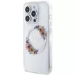 GUESS GUHMP15LHFWFCT iPhone 15 Pro (MagSafe / Flowers Wreath / tok, átlátszó