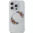 GUESS GUHMP15LHFWFCT iPhone 15 Pro (MagSafe / Flowers Wreath / tok, átlátszó