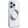 GUESS GUHMP15LHFWFCT iPhone 15 Pro (MagSafe / Flowers Wreath / tok, átlátszó