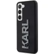 Karl Lagerfeld KLHCS23M3DMBKCK 3D Rubber Glitter Logo Samsung Galaxy S23 Plus, hátlap, tok, fekete
