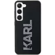 Karl Lagerfeld KLHCS23M3DMBKCK 3D Rubber Glitter Logo Samsung Galaxy S23 Plus, hátlap, tok, fekete