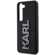 Karl Lagerfeld KLHCS23M3DMBKCK 3D Rubber Glitter Logo Samsung Galaxy S23 Plus, hátlap, tok, fekete
