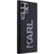 Karl Lagerfeld KLHCS23L3DMBKCK 3D Rubber Glitter Logo Samsung Galaxy S23 Ultra, fekete/kék hátlap, tok, 3D gumi csillogó logó