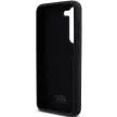 Karl Lagerfeld Silicone Choupette Metal Pin case for Samsung Galaxy S23 tok, fekete