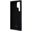 Karl Lagerfeld Silicone Choupette Metal Pin case for Samsung Galaxy S23 Ultra tok, fekete