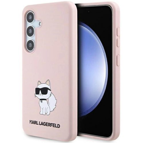 Karl Lagerfeld Samsung Galaxy S24 Plus KLHCS24MSNCHBCP HC SILICONE NFT CHOUPETTE tok, rózsaszín