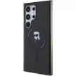Karl Lagerfeld KLHMS24LHFCKNOK S24 Ultra hardcase IML Ikonik MagSafe tok, fekete