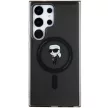 Karl Lagerfeld KLHMS24LHFCKNOK S24 Ultra hardcase IML Ikonik MagSafe tok, fekete