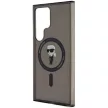Karl Lagerfeld KLHMS24LHFCKNOK S24 Ultra hardcase IML Ikonik MagSafe tok, fekete