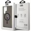 Karl Lagerfeld KLHMS24LHFCKNOK S24 Ultra hardcase IML Ikonik MagSafe tok, fekete